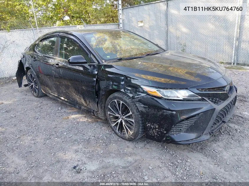 TOYOTA CAMRY 2019, VIN 4T1B11HK5KU764760