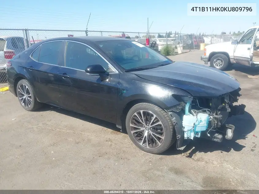 TOYOTA CAMRY 2019, VIN 4T1B11HK0KU809796