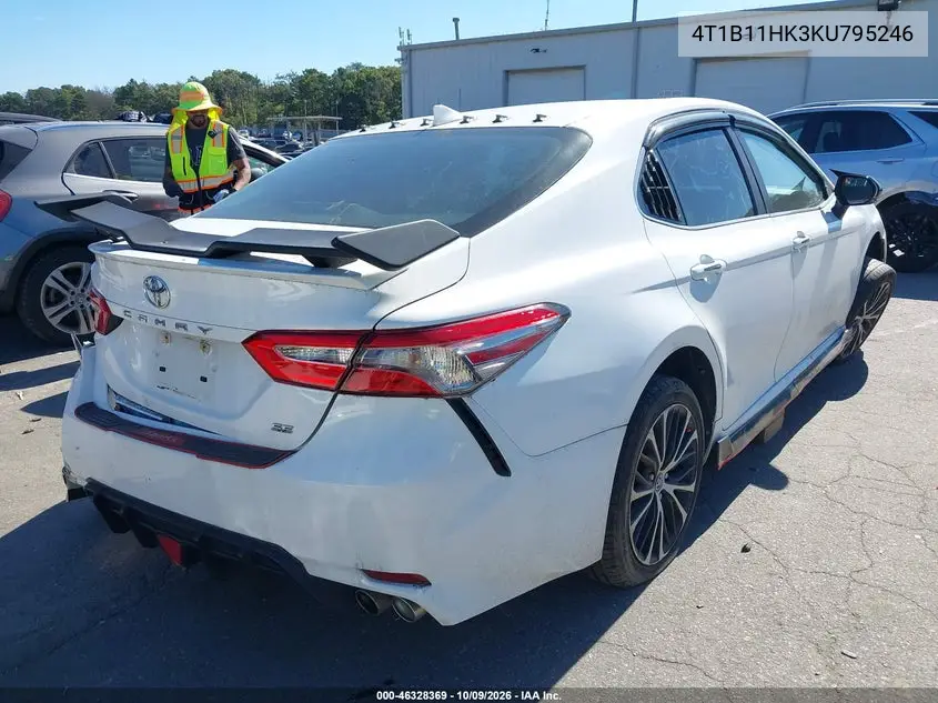 TOYOTA CAMRY 2019, VIN 4T1B11HK3KU795246