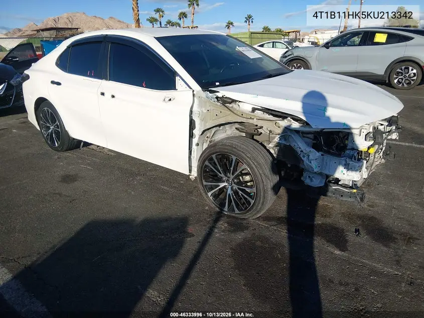 TOYOTA CAMRY 2019, VIN 4T1B11HK5KU213342