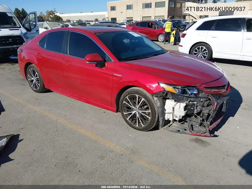 TOYOTA CAMRY 2019, VIN 4T1B21HK6KU009937