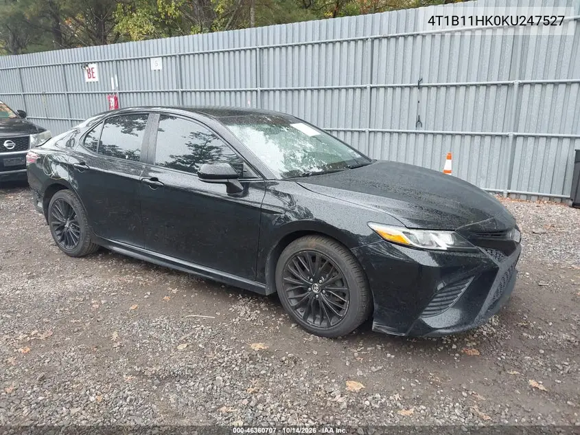 TOYOTA CAMRY 2019, VIN 4T1B11HK0KU247527