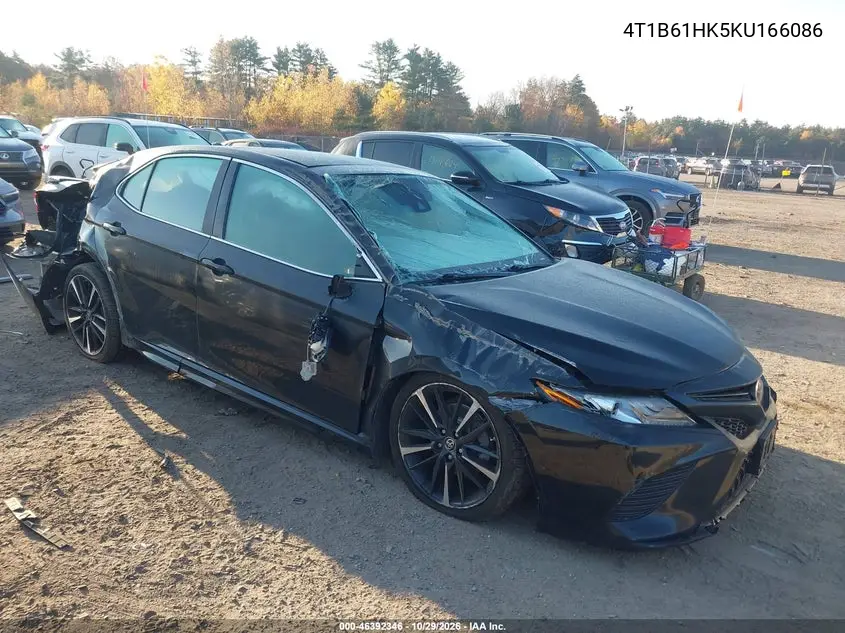 TOYOTA CAMRY 2019, VIN 4T1B61HK5KU166086