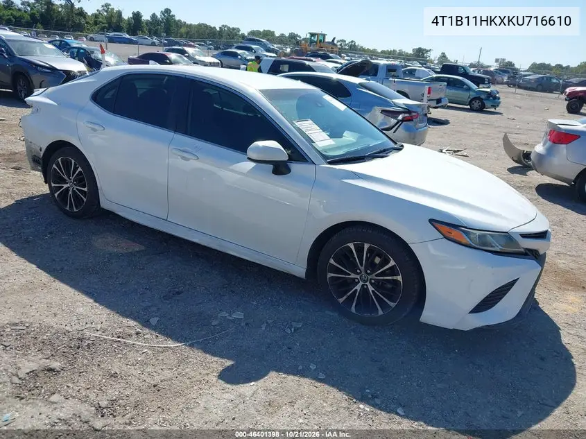 TOYOTA CAMRY 2019, VIN 4T1B11HKXKU716610
