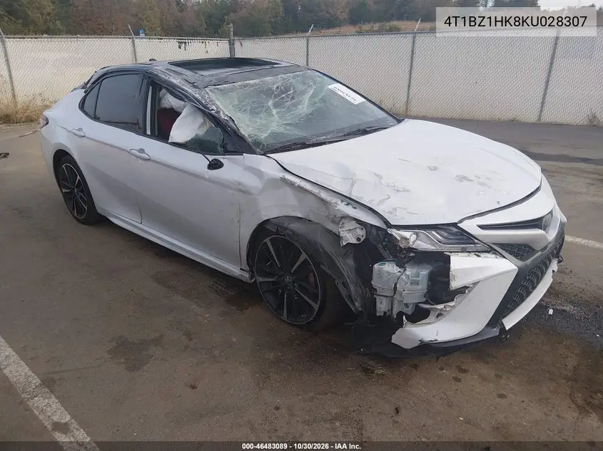 TOYOTA CAMRY 2019, VIN 4T1BZ1HK8KU028307
