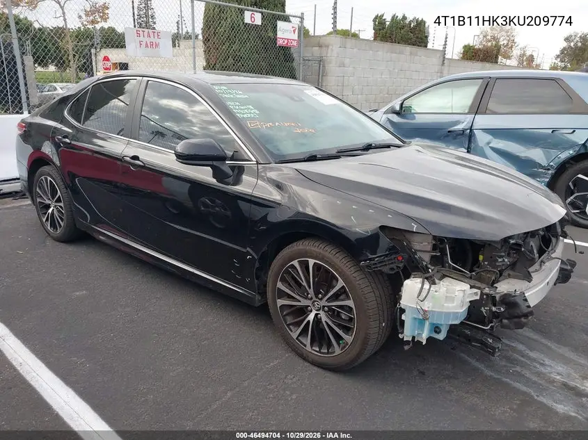 TOYOTA CAMRY 2019, VIN 4T1B11HK3KU209774