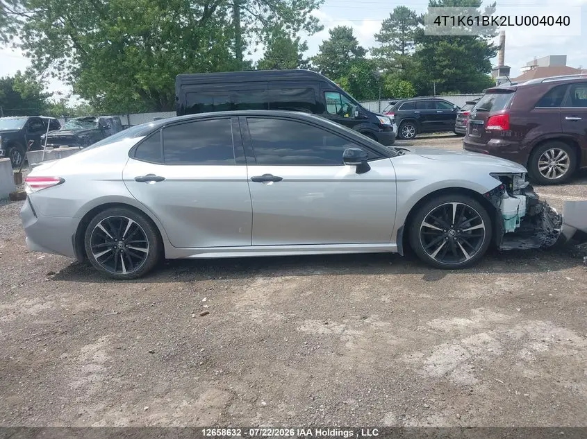 2020 TOYOTA CAMRY VIN 4T1K61BK2LU004040 — фото 14