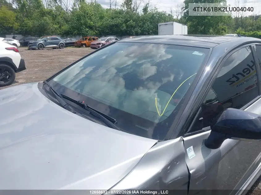 2020 TOYOTA CAMRY VIN 4T1K61BK2LU004040 — фото 18