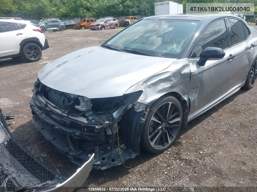 2020 TOYOTA CAMRY VIN 4T1K61BK2LU004040 — фото 6
