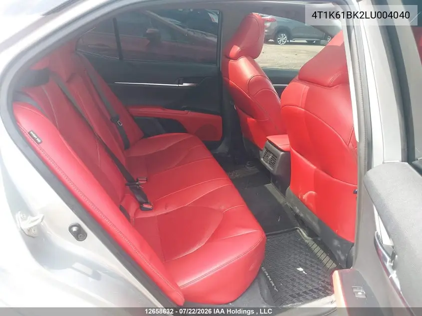 2020 TOYOTA CAMRY VIN 4T1K61BK2LU004040 — фото 8