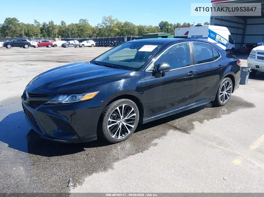 2020 TOYOTA CAMRY VIN 4T1G11AK7LU953847 — фото 2