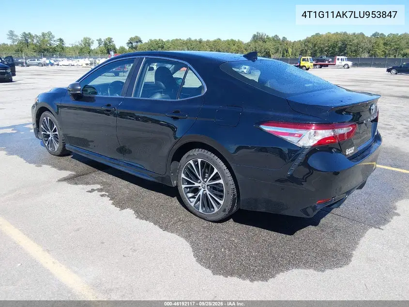 2020 TOYOTA CAMRY VIN 4T1G11AK7LU953847 — фото 3