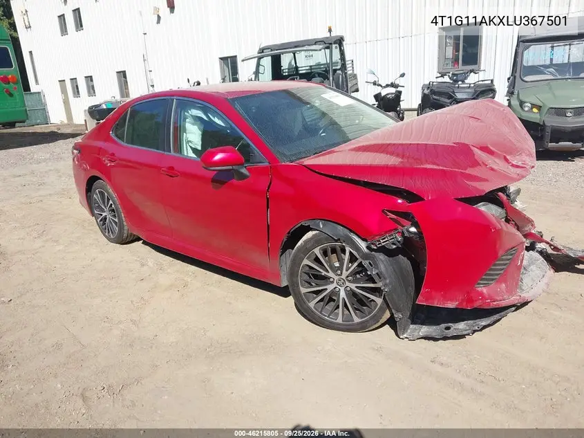 TOYOTA CAMRY 2020, VIN 4T1G11AKXLU367501