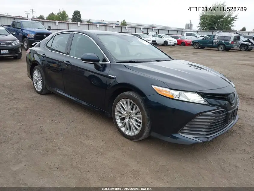 TOYOTA CAMRY 2020, VIN 4T1F31AK1LU528789