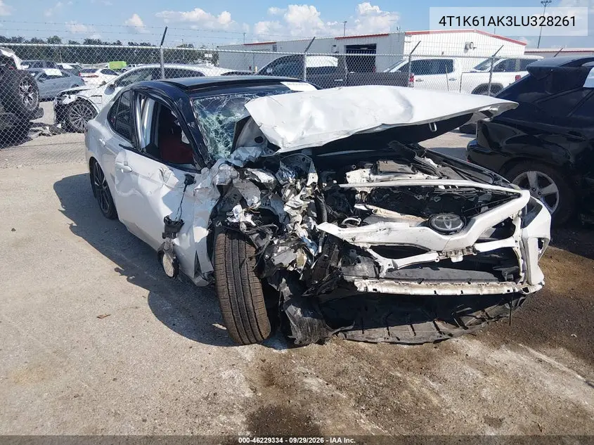 TOYOTA CAMRY 2020, VIN 4T1K61AK3LU328261