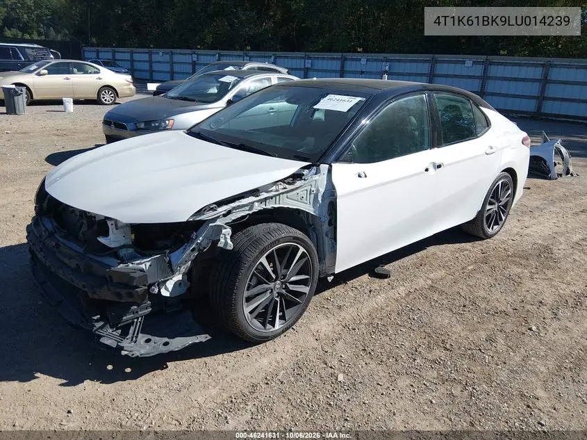 2020 TOYOTA CAMRY VIN 4T1K61BK9LU014239 — фото 2