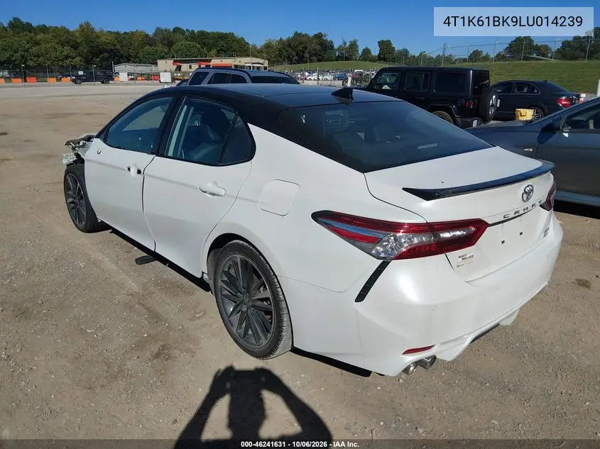 2020 TOYOTA CAMRY VIN 4T1K61BK9LU014239 — фото 3