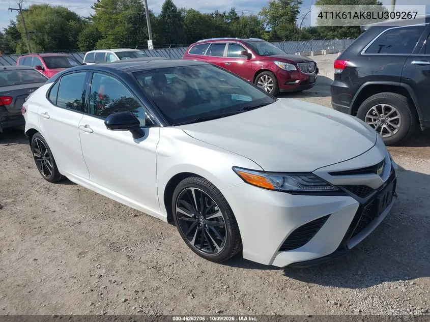 TOYOTA CAMRY 2020, VIN 4T1K61AK8LU309267