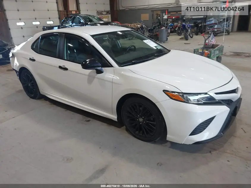 TOYOTA CAMRY 2020, VIN 4T1G11BK7LU004264