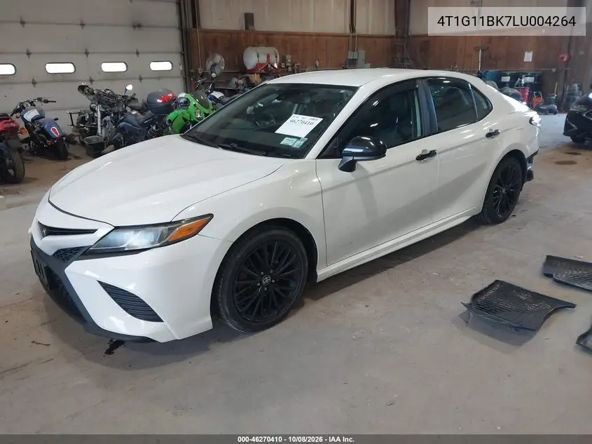 2020 TOYOTA CAMRY VIN 4T1G11BK7LU004264 — фото 2