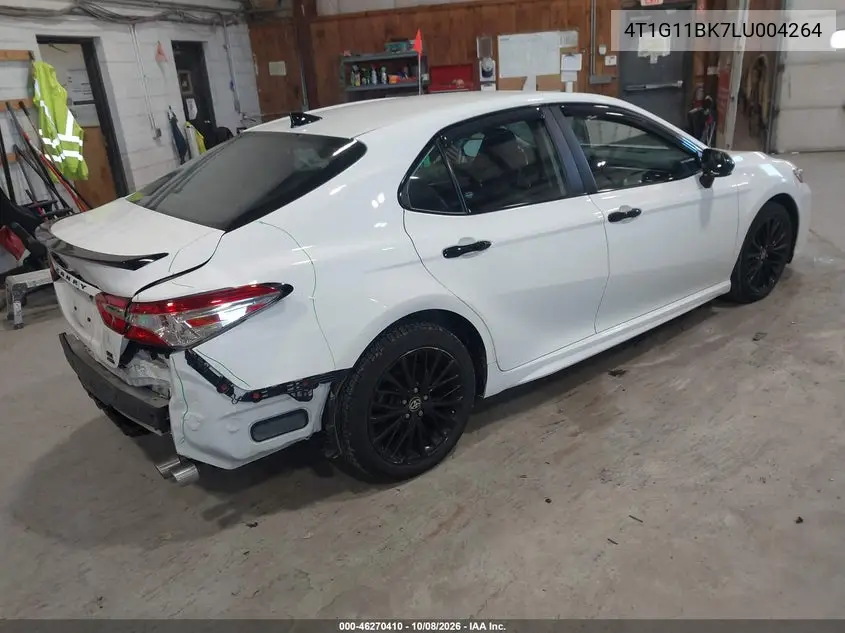 2020 TOYOTA CAMRY VIN 4T1G11BK7LU004264 — фото 4