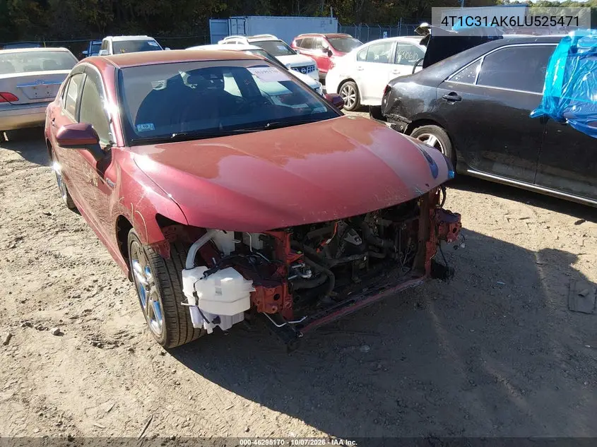 TOYOTA CAMRY 2020, VIN 4T1C31AK6LU525471
