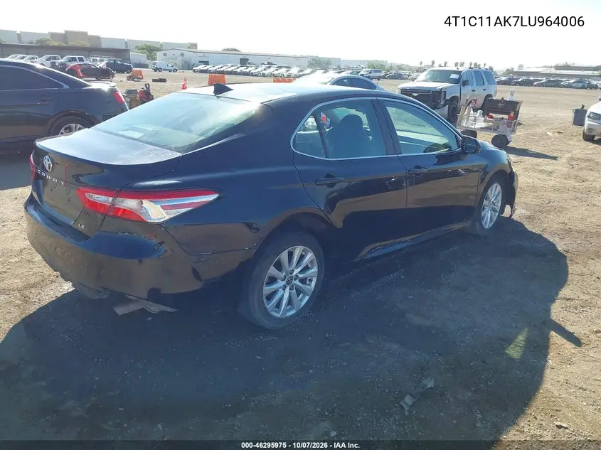 2020 TOYOTA CAMRY VIN 4T1C11AK7LU964006 — фото 4