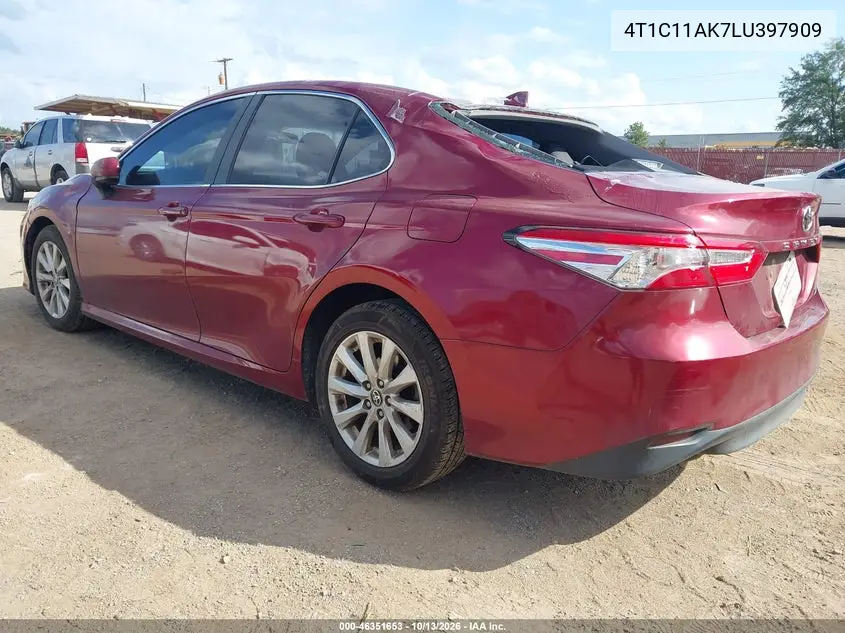 2020 TOYOTA CAMRY VIN 4T1C11AK7LU397909 — фото 3