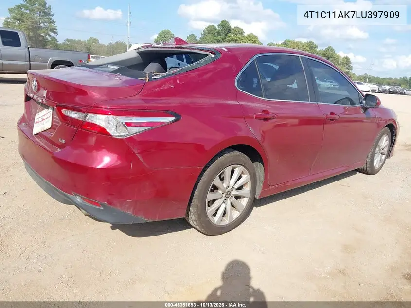 2020 TOYOTA CAMRY VIN 4T1C11AK7LU397909 — фото 4