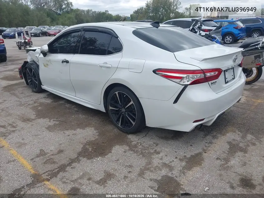2020 TOYOTA CAMRY VIN 4T1K61AK7LU396949 — фото 3