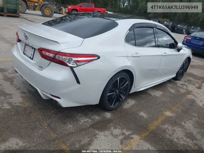 2020 TOYOTA CAMRY VIN 4T1K61AK7LU396949 — фото 4
