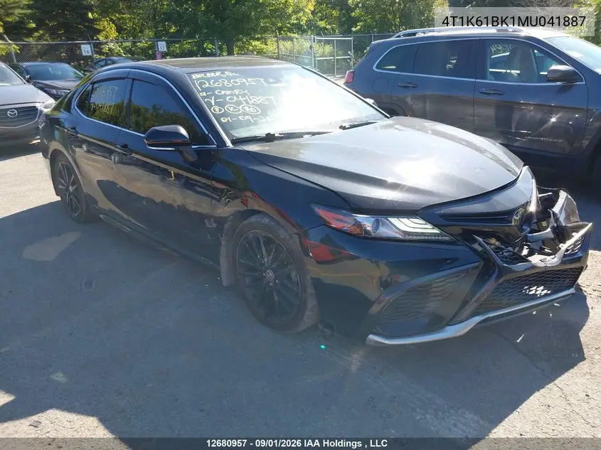 TOYOTA CAMRY 2021, VIN 4T1K61BK1MU041887