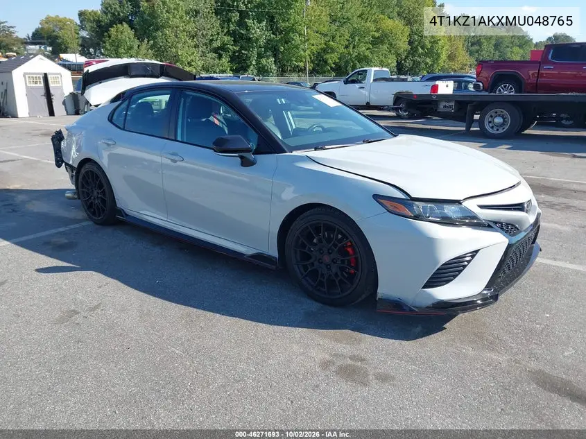 TOYOTA CAMRY 2021, VIN 4T1KZ1AKXMU048765