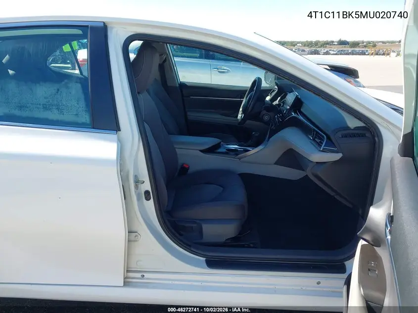 2021 TOYOTA CAMRY VIN 4T1C11BK5MU020740 — фото 5