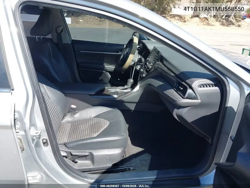 TOYOTA CAMRY 2021, VIN 4T1G11AK1MU558550