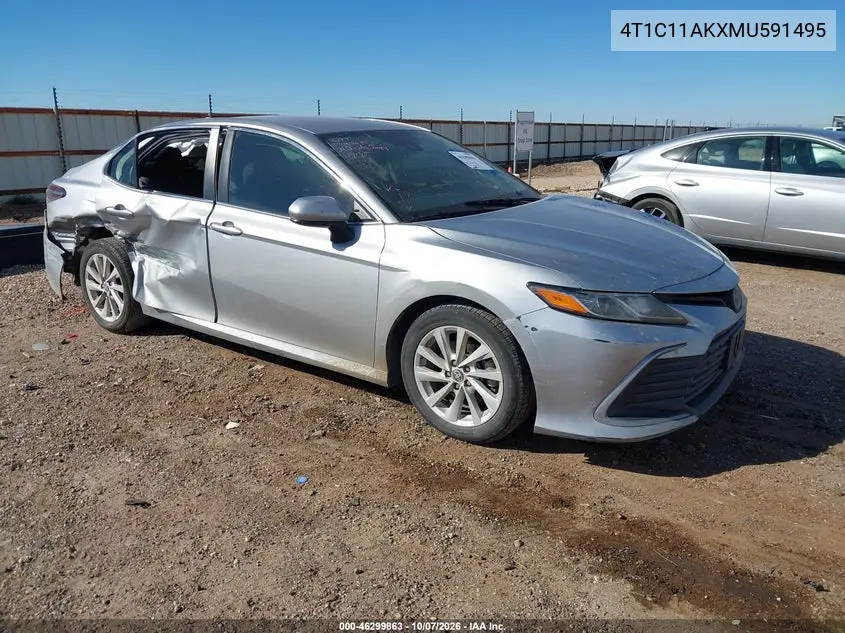 TOYOTA CAMRY 2021, VIN 4T1C11AKXMU591495
