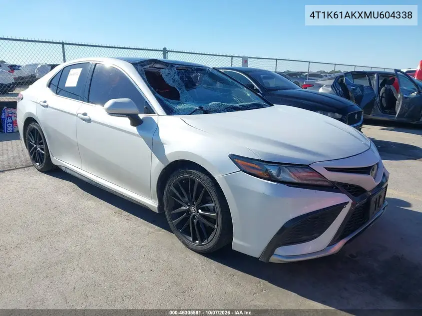 TOYOTA CAMRY 2021, VIN 4T1K61AKXMU604338