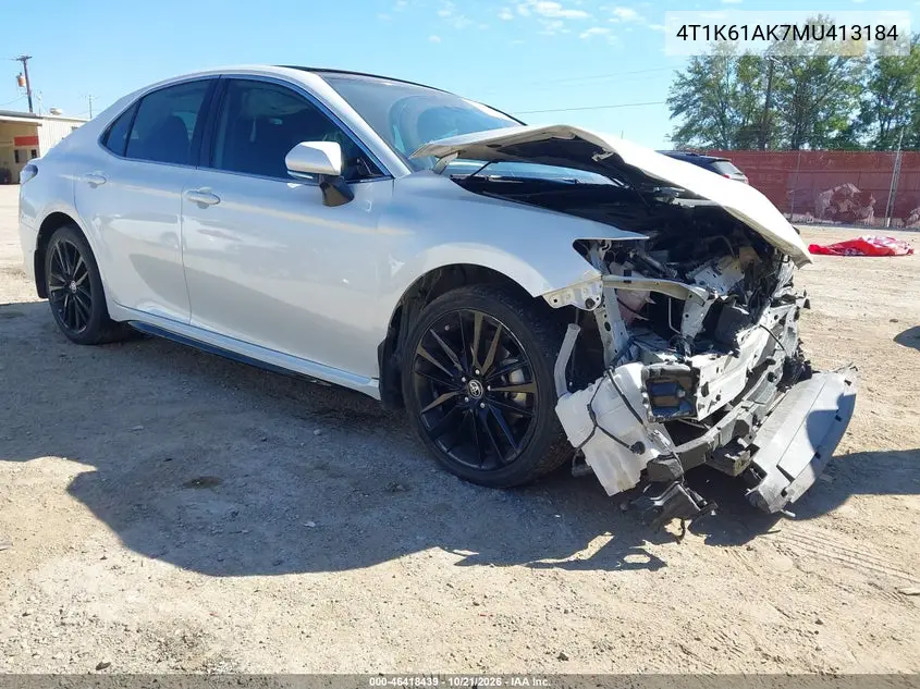 TOYOTA CAMRY 2021, VIN 4T1K61AK7MU413184