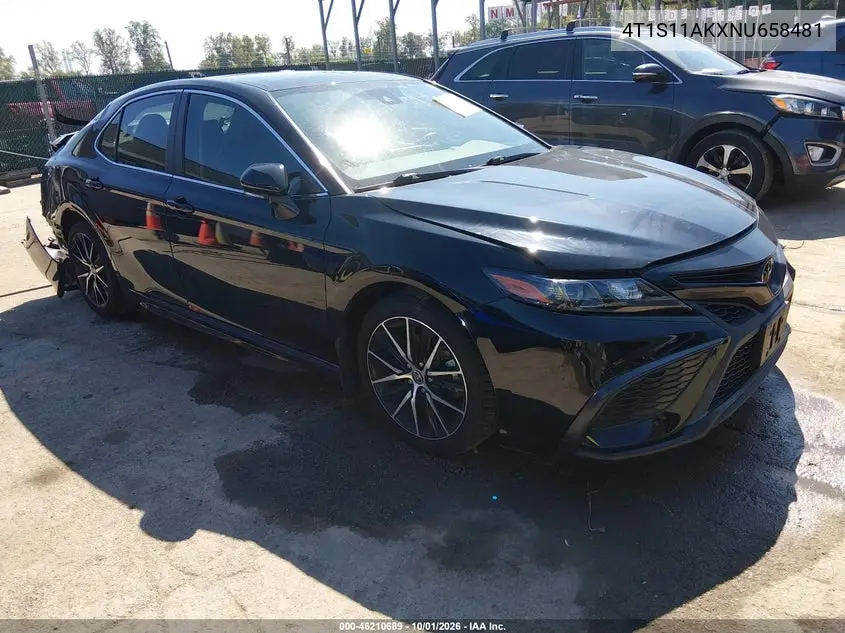 TOYOTA CAMRY 2022, VIN 4T1S11AKXNU658481