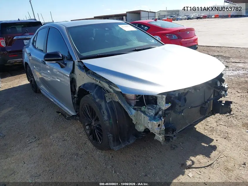 TOYOTA CAMRY 2022, VIN 4T1G11AKXNU063782