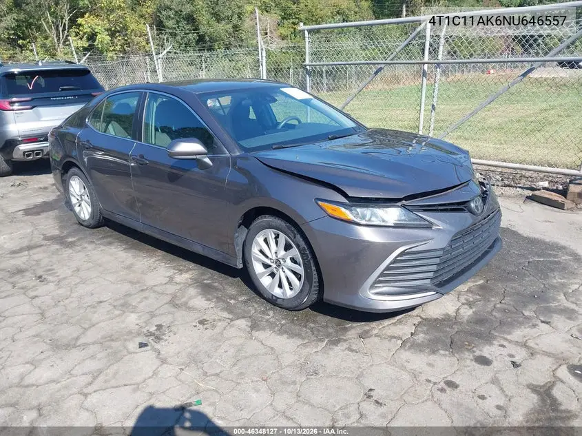 TOYOTA CAMRY 2022, VIN 4T1C11AK6NU646557