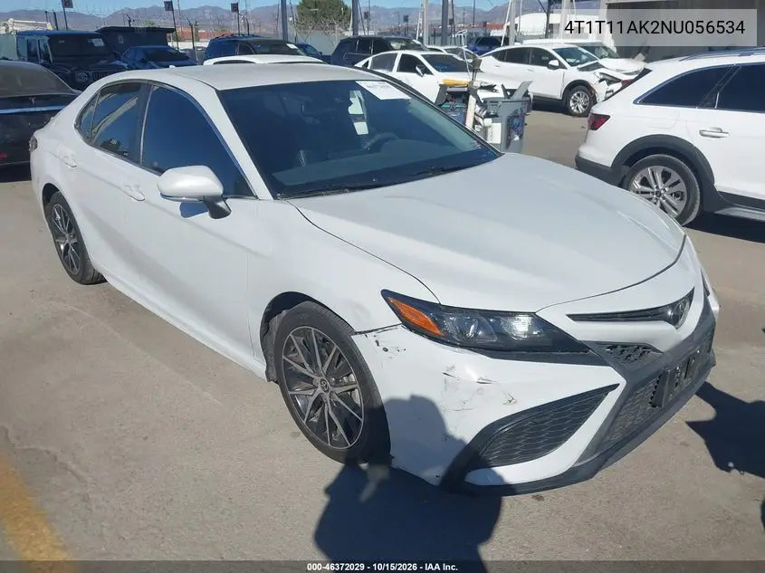 TOYOTA CAMRY 2022, VIN 4T1T11AK2NU056534