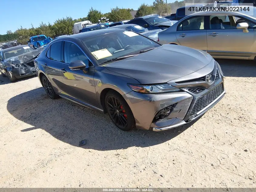 TOYOTA CAMRY 2022, VIN 4T1K61AKXNU022144