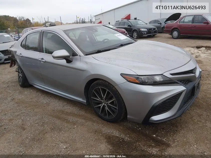TOYOTA CAMRY 2022, VIN 4T1G11AK3NU626493