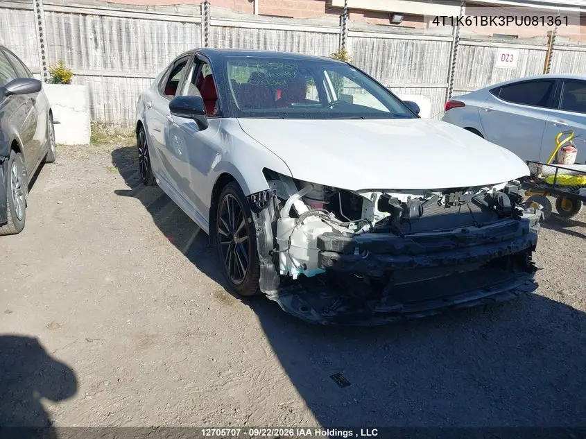 TOYOTA CAMRY 2023, VIN 4T1K61BK3PU081361