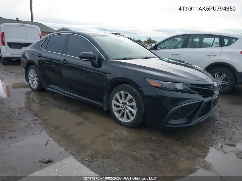TOYOTA CAMRY 2023, VIN 4T1G11AK5PU794350
