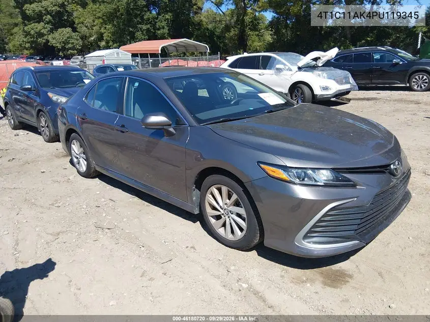 TOYOTA CAMRY 2023, VIN 4T1C11AK4PU119345