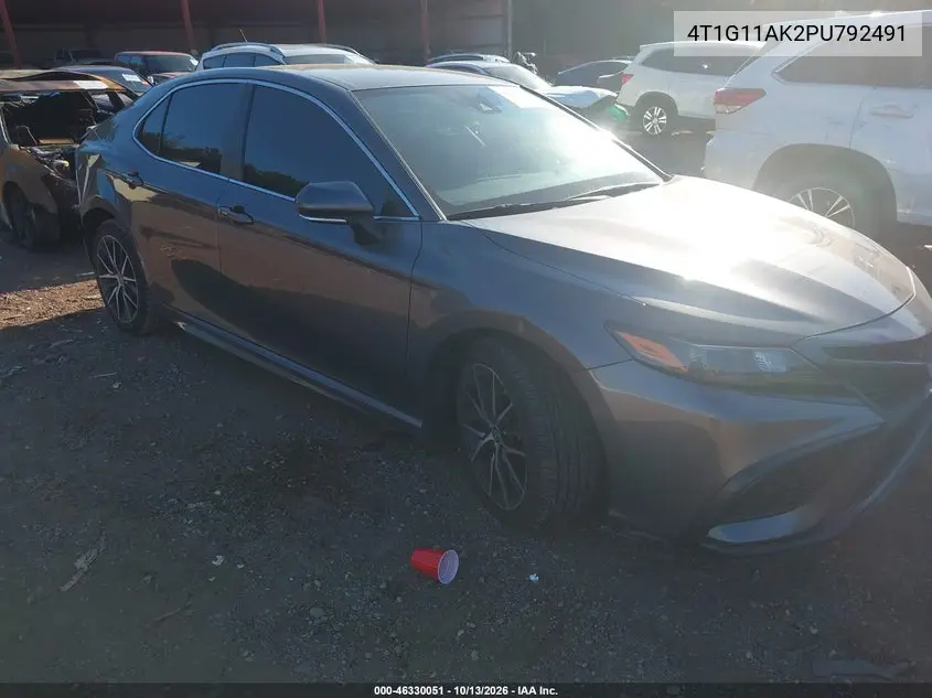 TOYOTA CAMRY 2023, VIN 4T1G11AK2PU792491