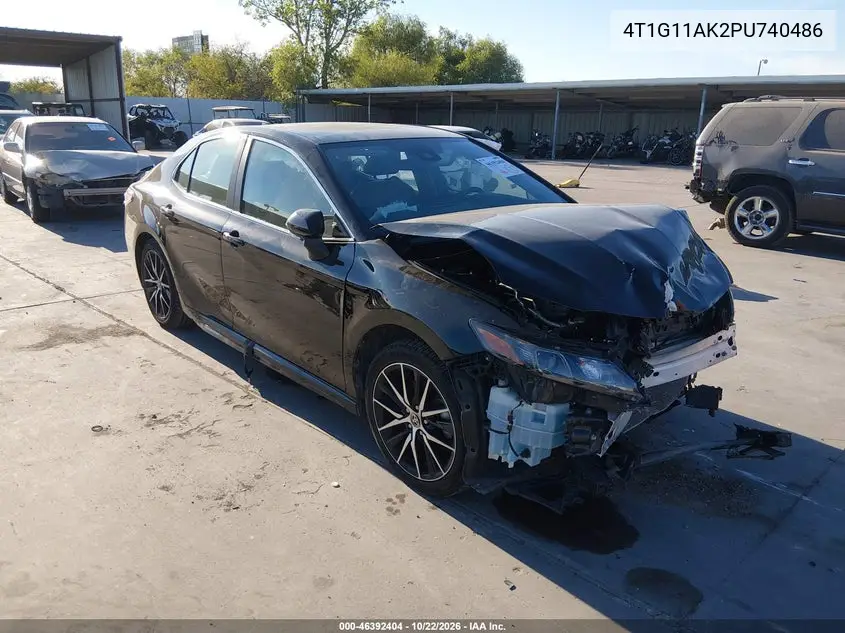 TOYOTA CAMRY 2023, VIN 4T1G11AK2PU740486