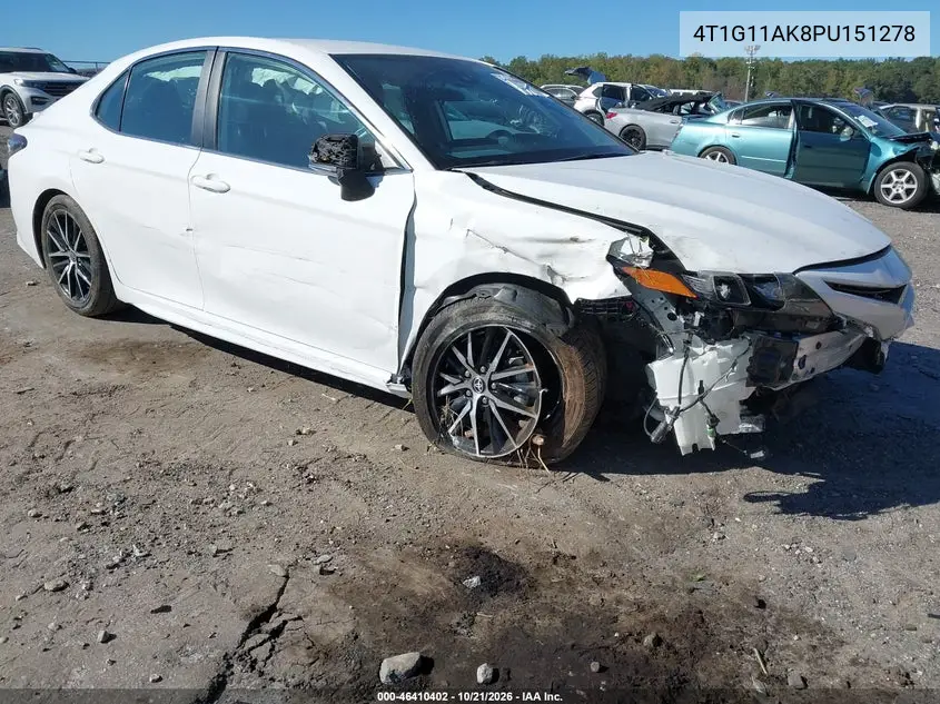 TOYOTA CAMRY 2023, VIN 4T1G11AK8PU151278